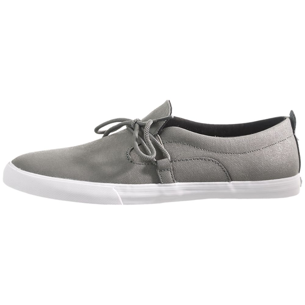 Baskets Supra Belay Grise Grey/Waxed Canvas Homme | GJL-48664967